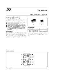 Datasheet HCF4071BEY manufacturer STMicroelectronics